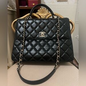Chanel Large Lambskin Trendy CC Flag Bag